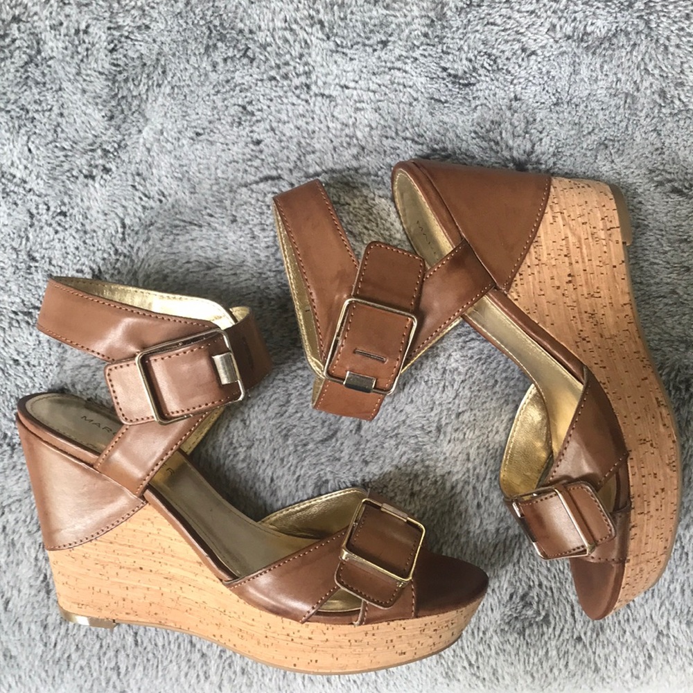 Marc Fisher Brown Wedges, Size 6